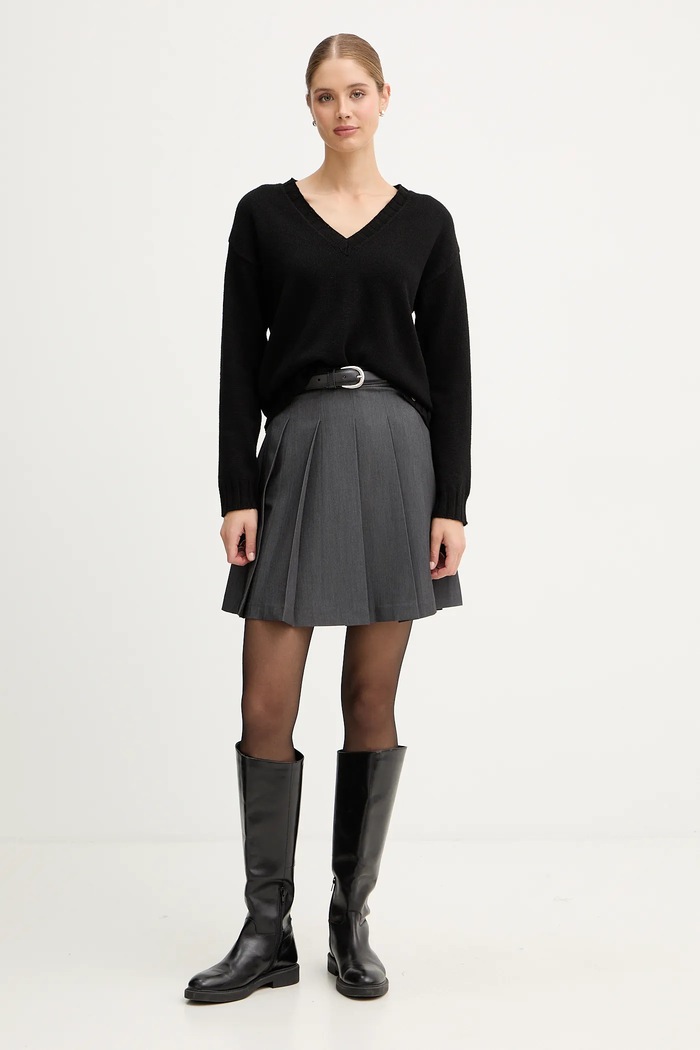 Pepe Jeans pulover din amestec de lână PL7000001 negru AW25