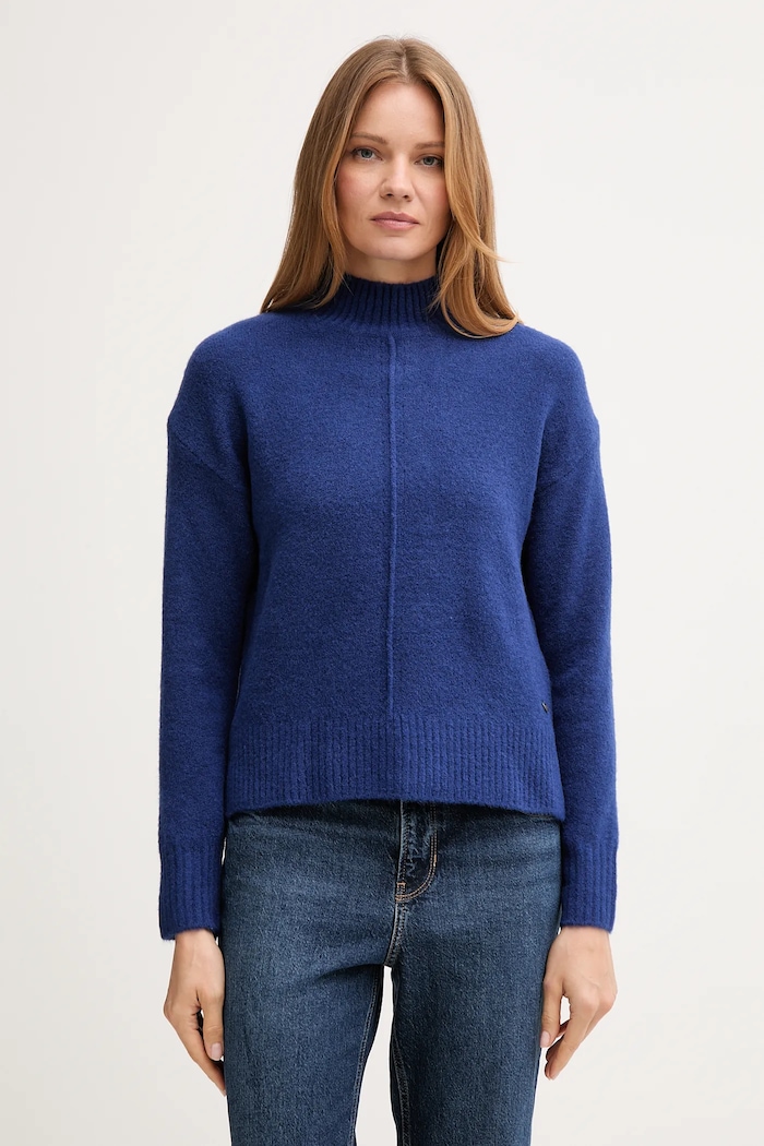 Sveter s prímesou vlny Pepe Jeans s prímesou vlny modrá PL7000032