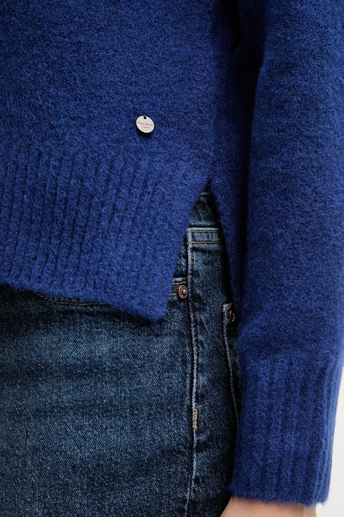 Sveter s prímesou vlny Pepe Jeans PL7000032 modrá