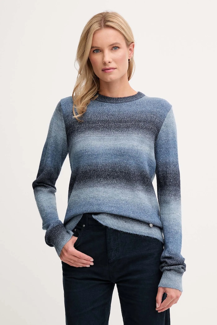 Pepe Jeans pulover subtiri albastru PL7000060