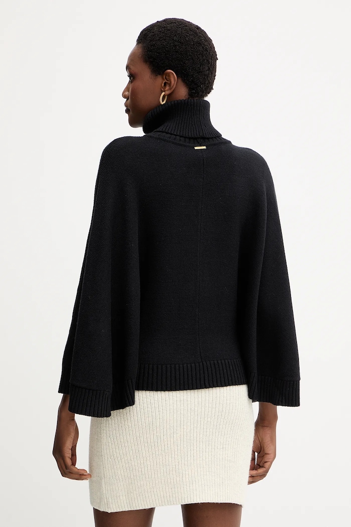 Îmbrăcăminte Twinset poncho 252LI3NFF negru