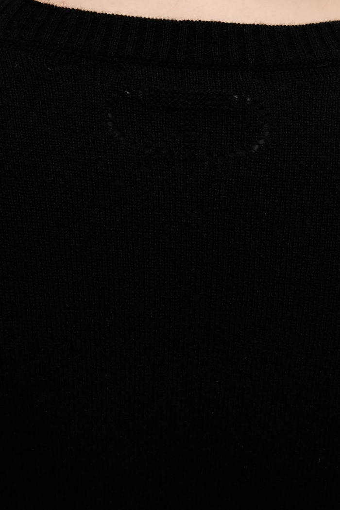 Vlněný svetr Twinset 252TP3495 černá
