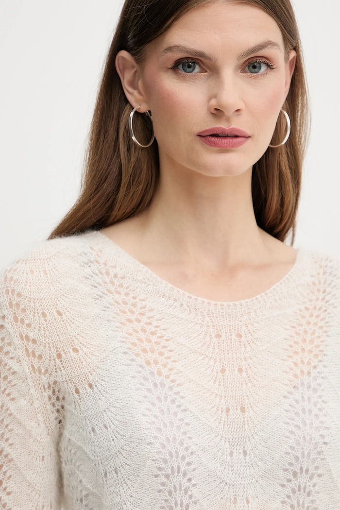 Вълнен пуловер Twinset Twinset 252TP3524 бежов