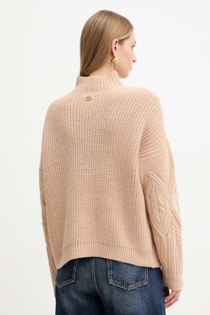 Îmbrăcăminte Twinset pulover din amestec de lână 252TT3290 portocaliu