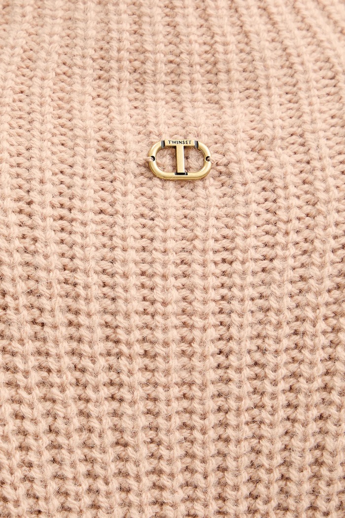 Twinset pulover din amestec de lână 252TT3290 portocaliu