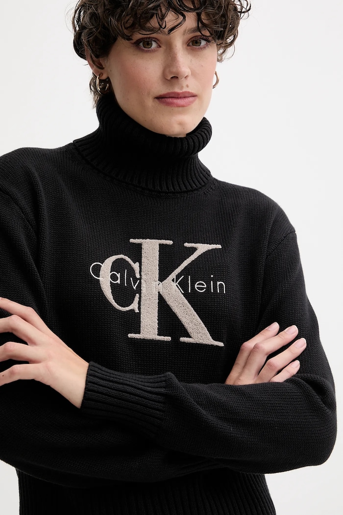 Calvin Klein Jeans pulover negru LV047D354G