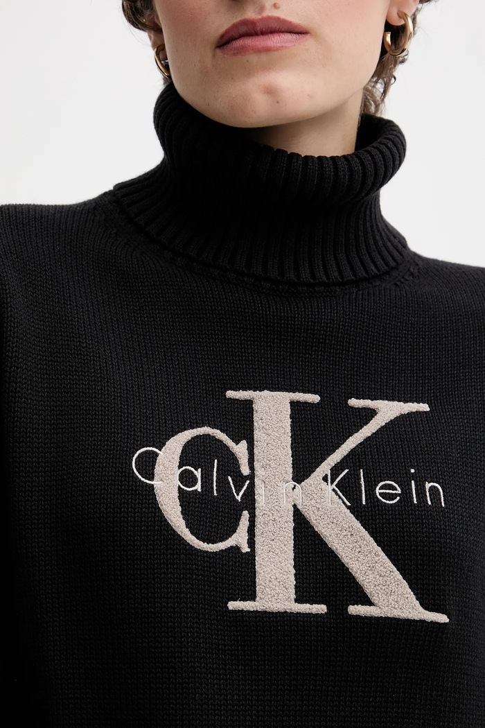 Calvin Klein Jeans pulover LV047D354G negru