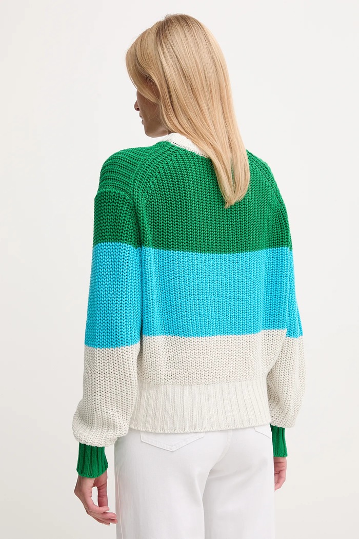 Îmbrăcăminte Calvin Klein Jeans pulover de bumbac LV047D302G verde