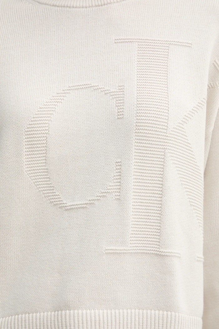 Calvin Klein Jeans sweter bawełniany LV047D304G beżowy