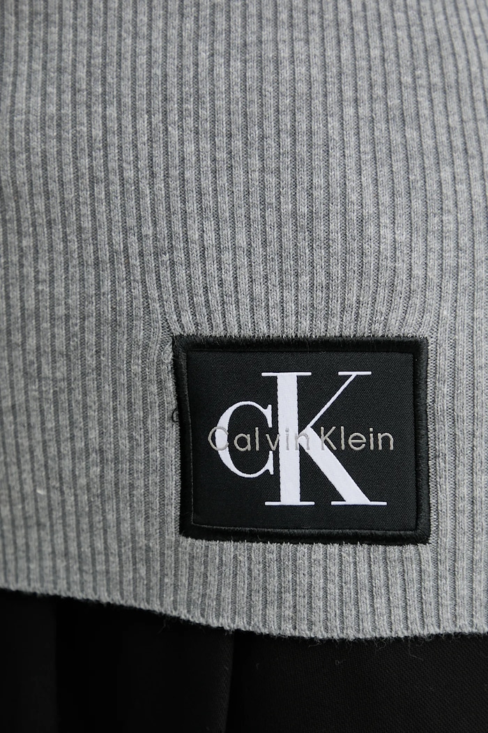 Sveter Calvin Klein Jeans LV047D350G sivá
