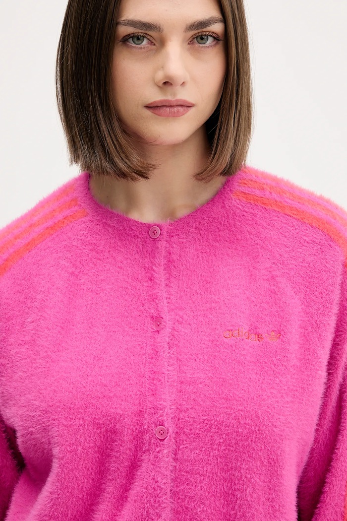 Джемпер adidas Originals Fluffy Cardigan розовый JW3645