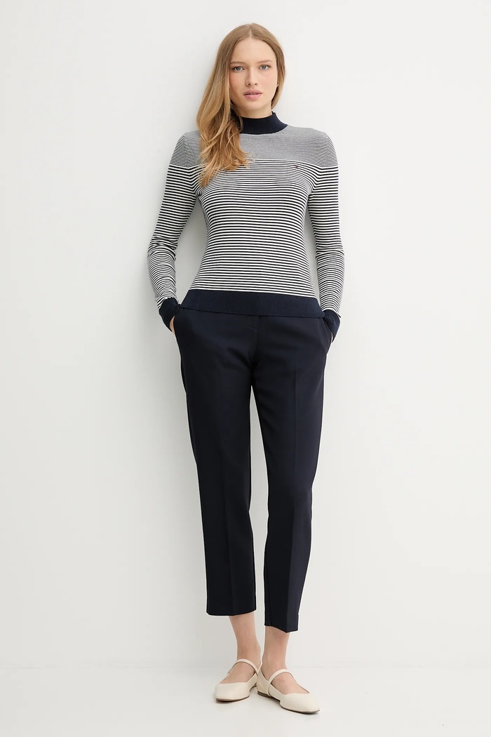 Tommy Hilfiger pulóver WW0WW47462 sötétkék AW25