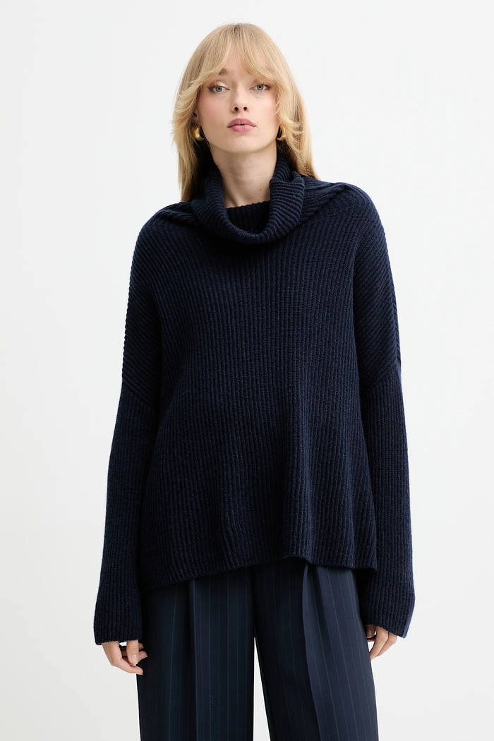 MAX&Co. pulover de cașmir subtiri bleumarin 2528366044200