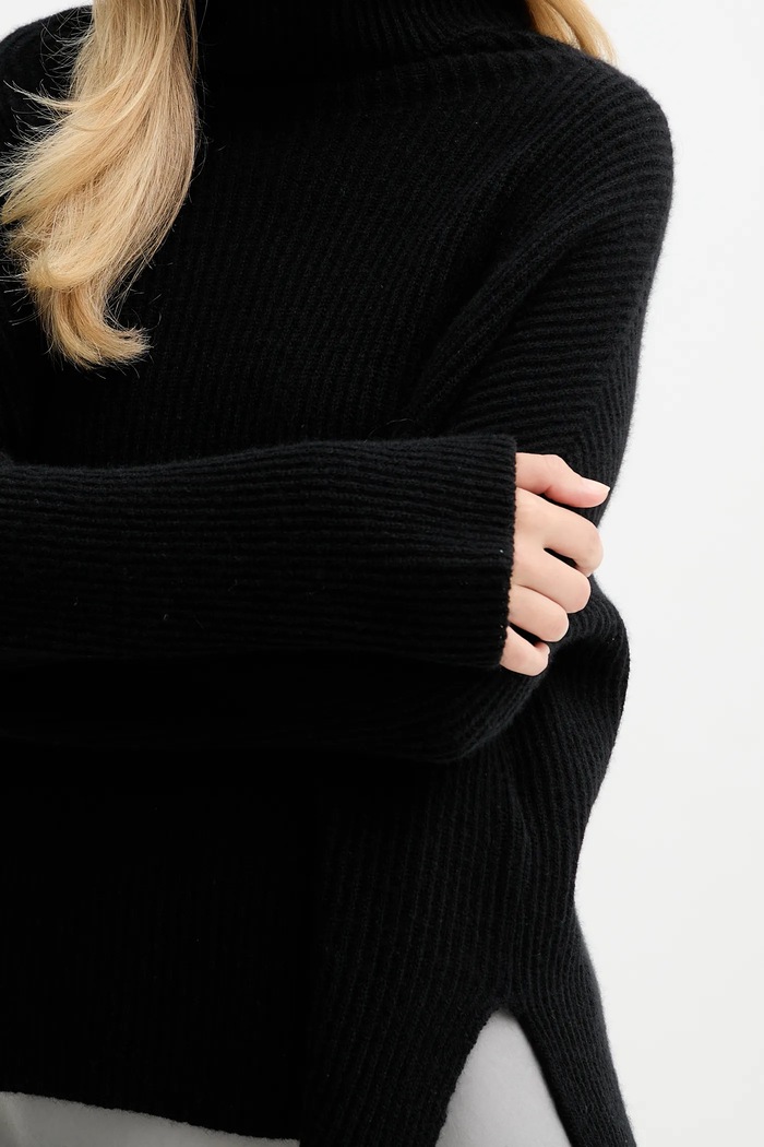 MAX&Co. pulover de cașmir negru 2528366044200