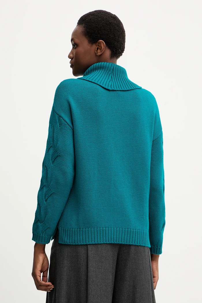 Abbigliamento Luisa Spagnoli maglione in lana 100173 turchese