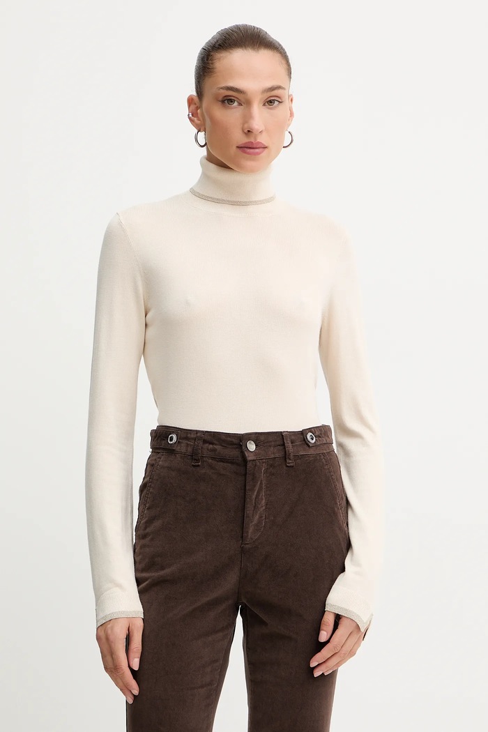 Liu Jo maglione applique beige MF5229.MS49I