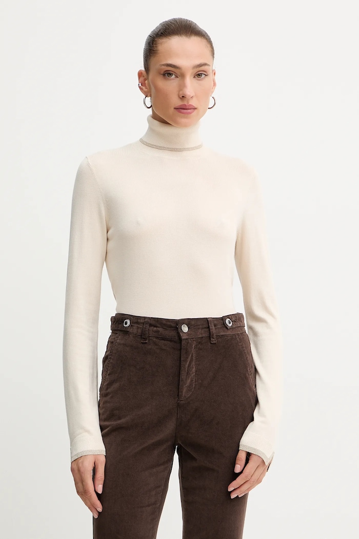 Liu Jo maglione applique beige MF5229.MS49I