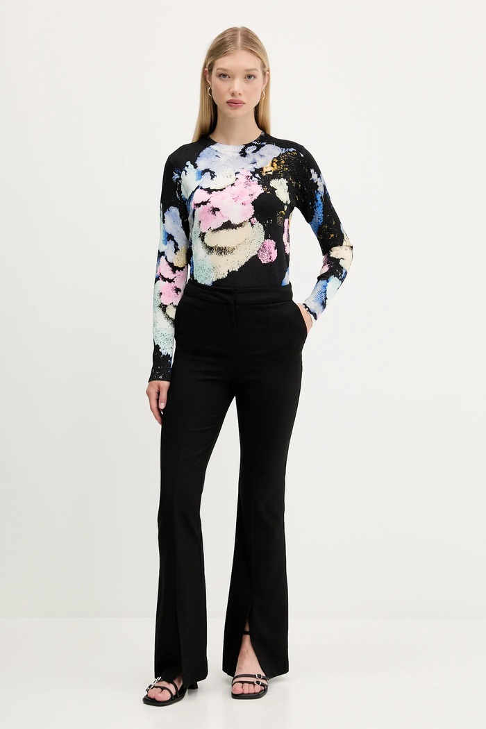 Desigual pulover NENUFAR LACROIX 25WWJF46 negru AW25