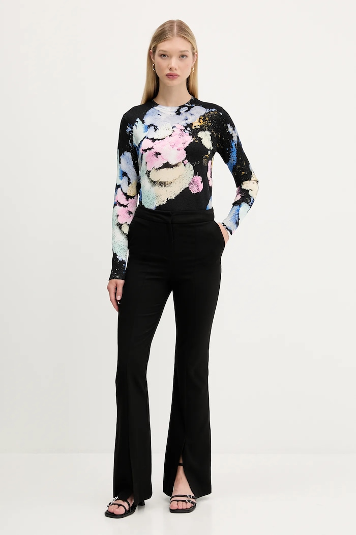Desigual pulover NENUFAR LACROIX 25WWJF46 negru AW25