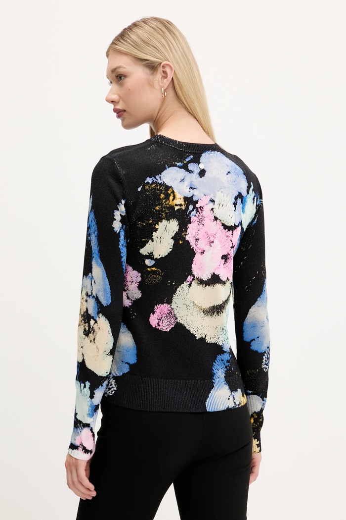 Îmbrăcăminte Desigual pulover NENUFAR LACROIX 25WWJF46 negru