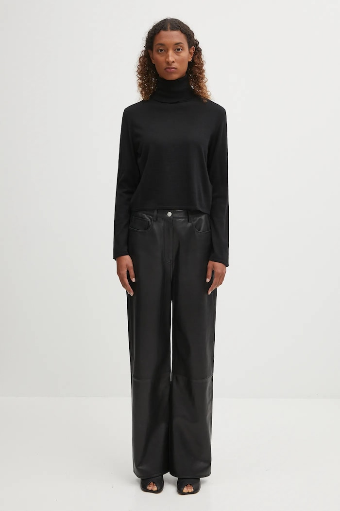 MM6 Maison Margiela sweter wełniany S52HA0296.M13133.900 czarny