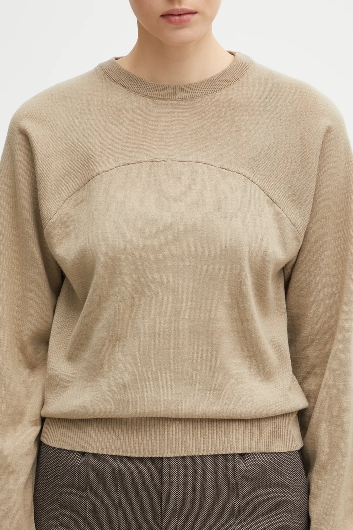 MM6 Maison Margiela jumper beige S62HL0040.M13188.114