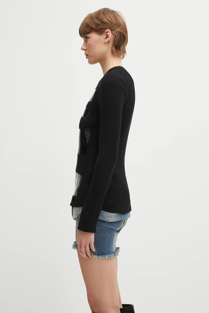 MM6 Maison Margiela wool blend sweater S62HL0041.M13196.900S black AW25