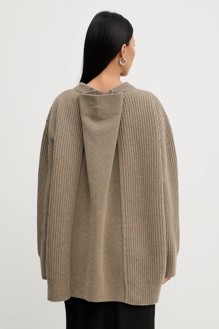 Oblečenie Sveter s prímesou vlny MM6 Maison Margiela S62HL0042.M13193.114 béžová