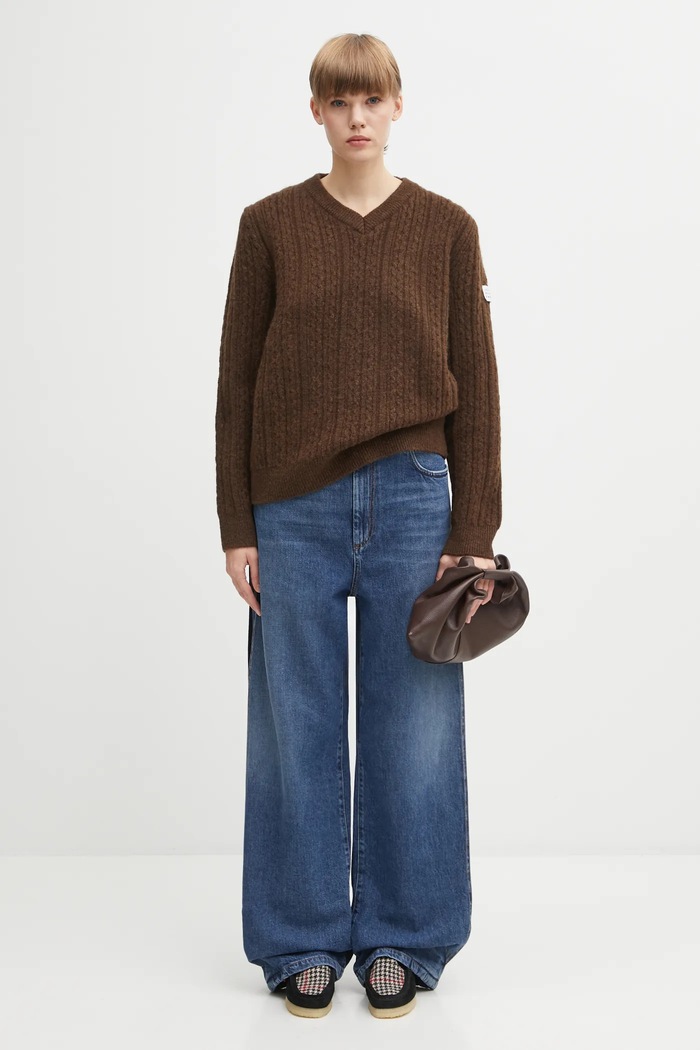 MM6 Maison Margiela wool blend sweater S62HN0008.M13195.143 brown