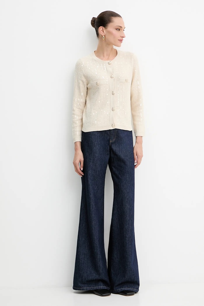 Marella cardigan 2523346094200 beige AW25