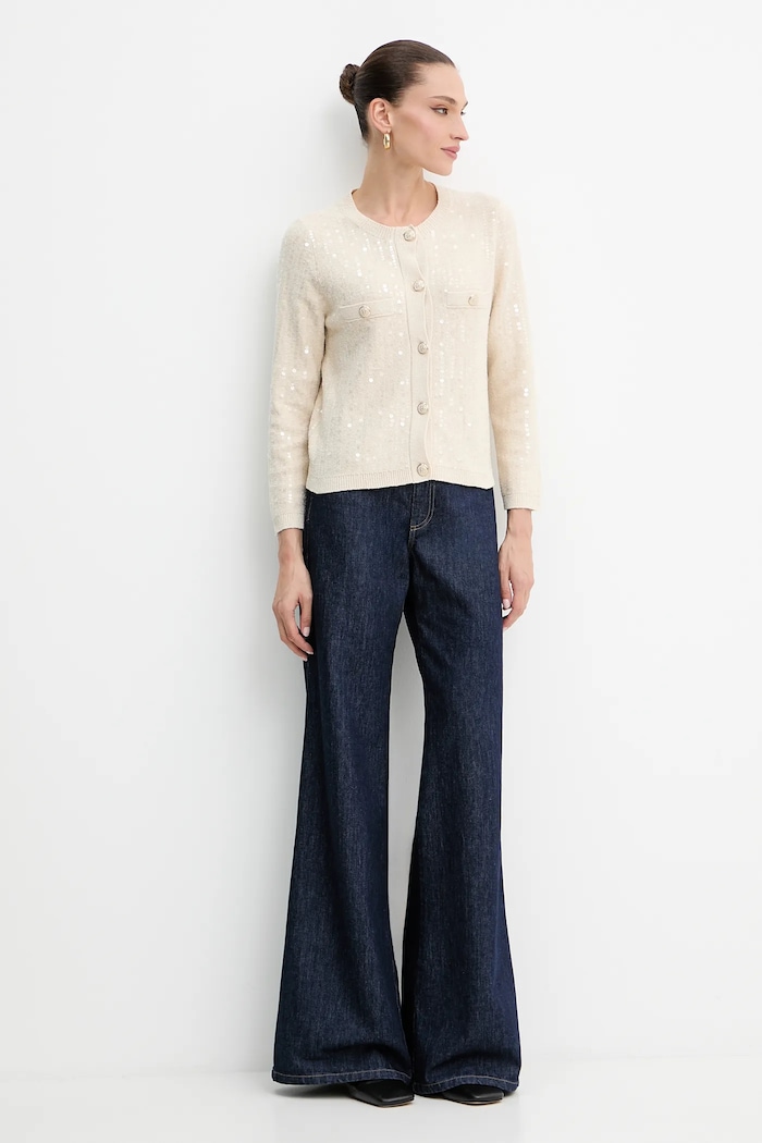 Marella cardigan 2523346094200 beige AW25
