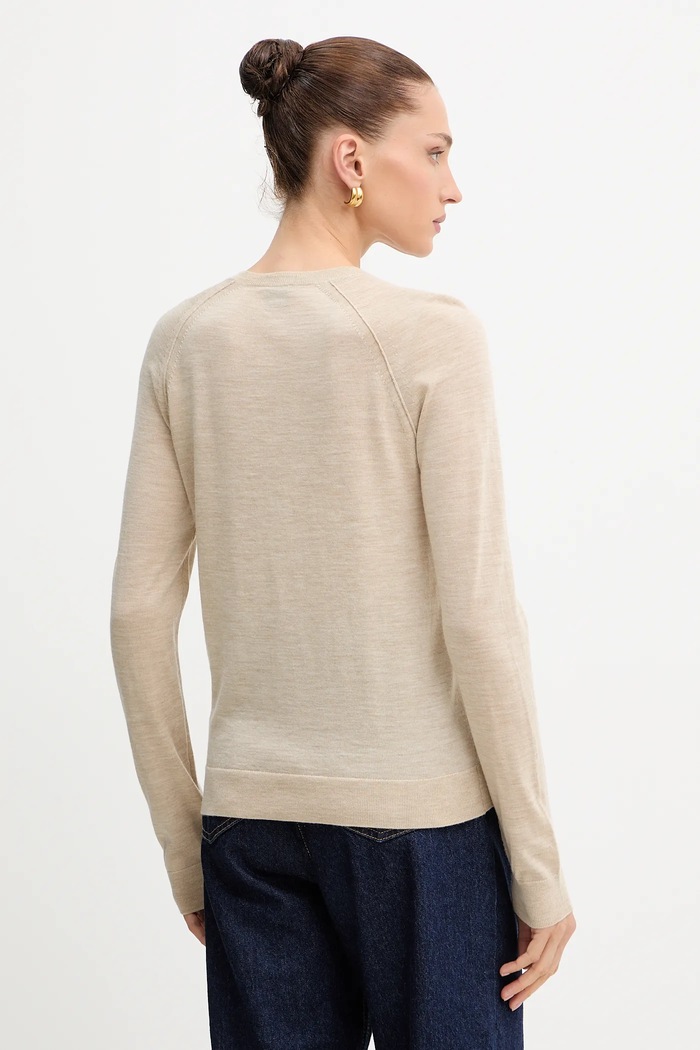 Îmbrăcăminte BOSS cardigan pentru femei din lână Fonami 50545031 bej