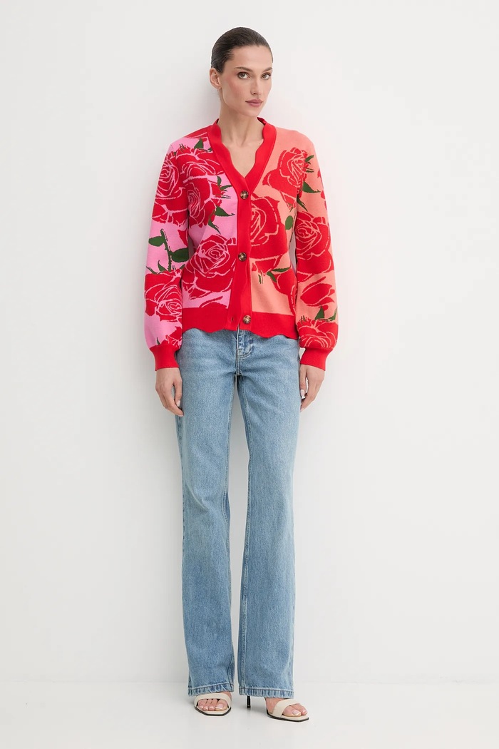 Kardigan Never Fully Dressed NFDKN675 roza AW25