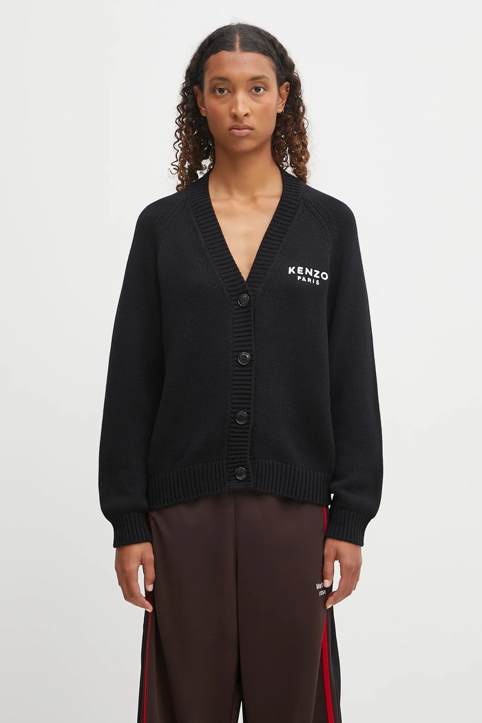 Одяг Джемпер Kenzo Boke Flower Placed Cardigan FF62CA7063LA чорний
