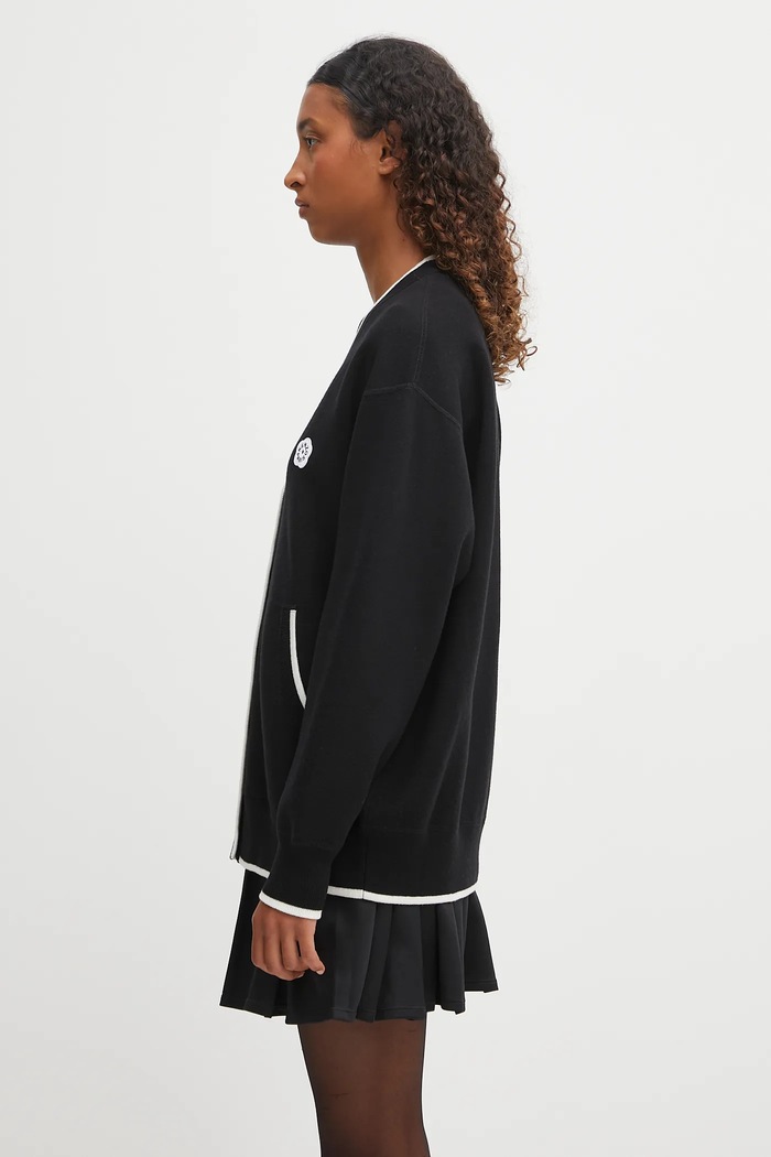 Kenzo cardigan con lana Rws Boke Flower 2.0. Mid Cardigan FF62CA7103LF nero AW25