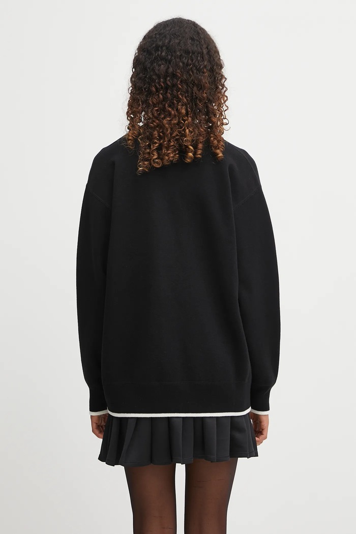 Abbigliamento Kenzo cardigan con lana Rws Boke Flower 2.0. Mid Cardigan FF62CA7103LF nero