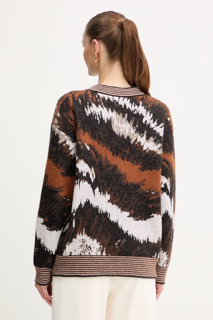 Oblačila Pulover z dodatkom alpake Missoni DS25WM0X.BK01C2 rjava