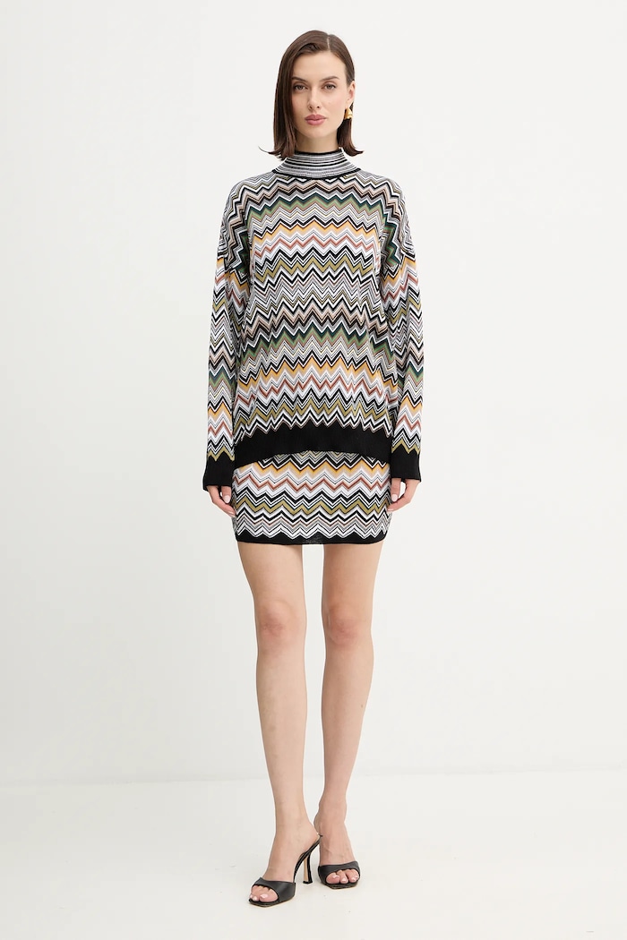 Missoni maglione con lana DS25WN16.BK01CQ marrone AW25
