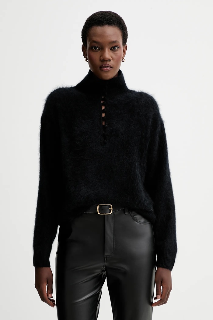 Rag & Bone pulover de cașmir grosime medie negru RG6325F6MCA