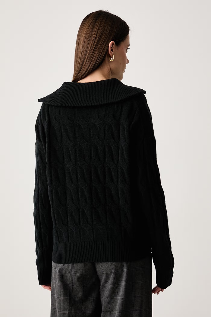 Odzież Tommy Hilfiger Sweter damski wełniany WW0WW46425 czarny