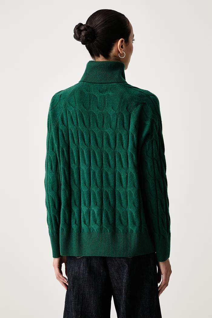 Odzież Tommy Hilfiger Sweter damski wełniany WW0WW46791 zielony