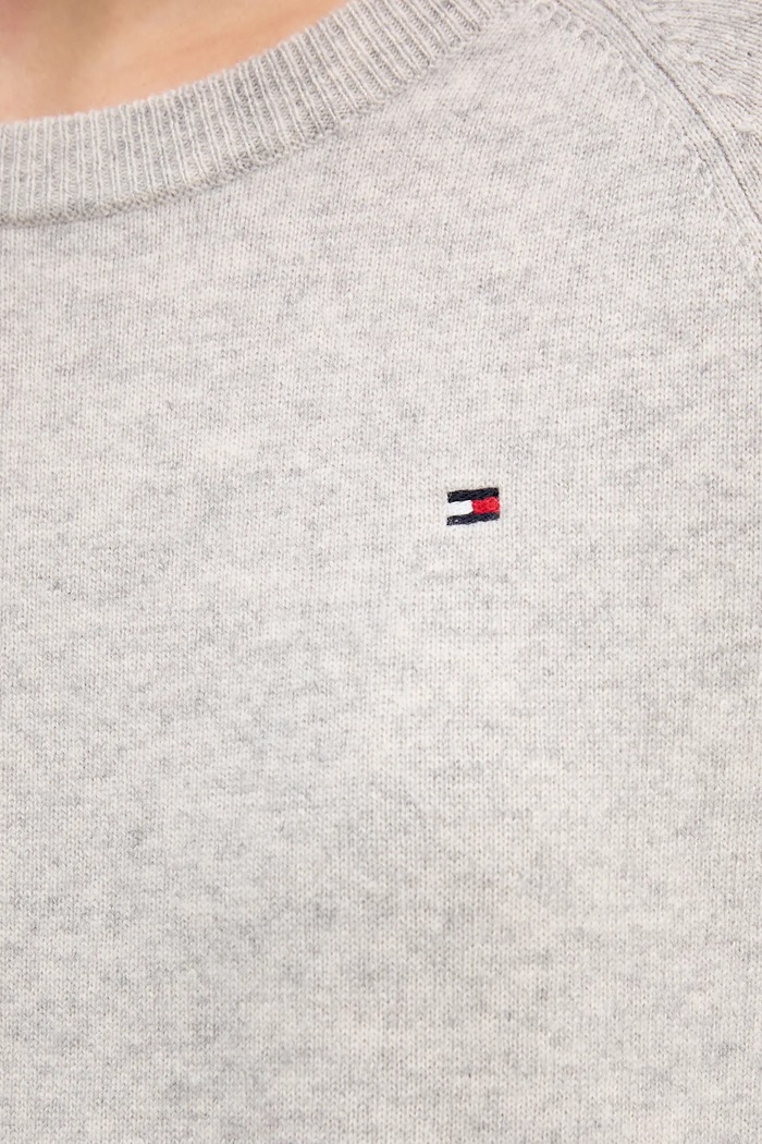 Vlnený sveter Tommy Hilfiger WW0WW47470 sivá