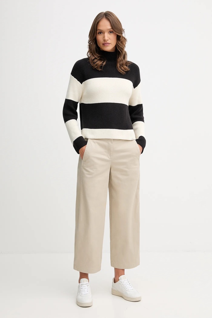 Calvin Klein Jeans sweter bawełniany LV047D353G czarny AW25