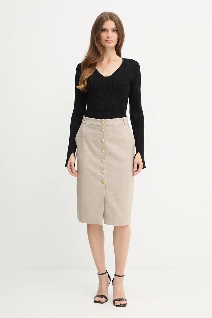 Πουλόβερ BOSS Dalessandra 50547913 μαύρο AW25