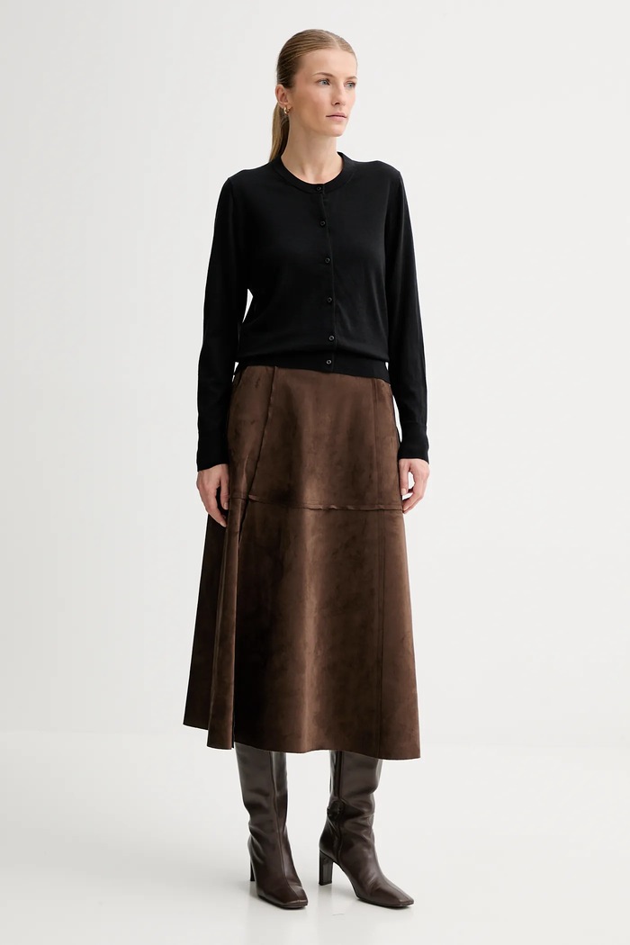 Vlnený kardigán Calvin Klein LV044D323G čierna AW25