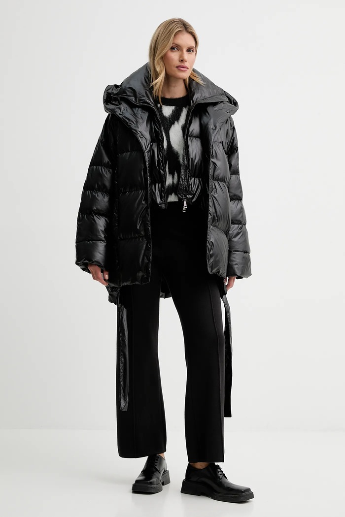 Pulover z dodatkom volne Calvin Klein LV044D343G črna AW25