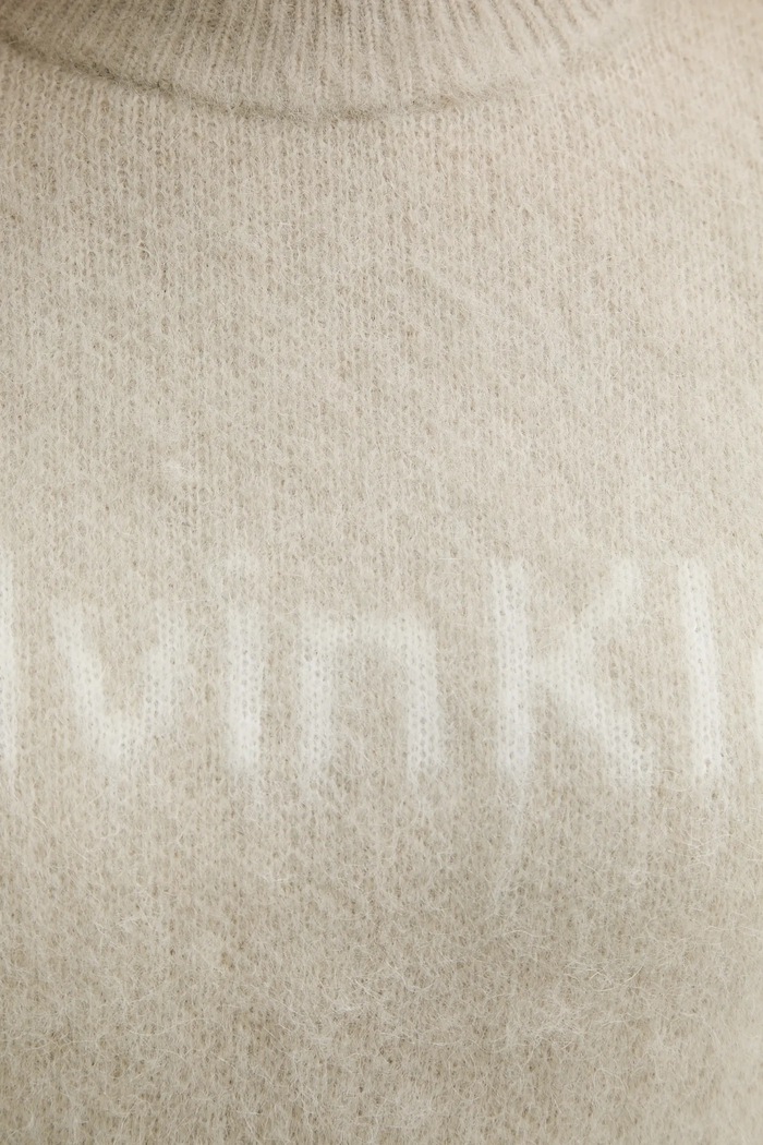 Pulover z dodatkom volne Calvin Klein LV044D359G bež