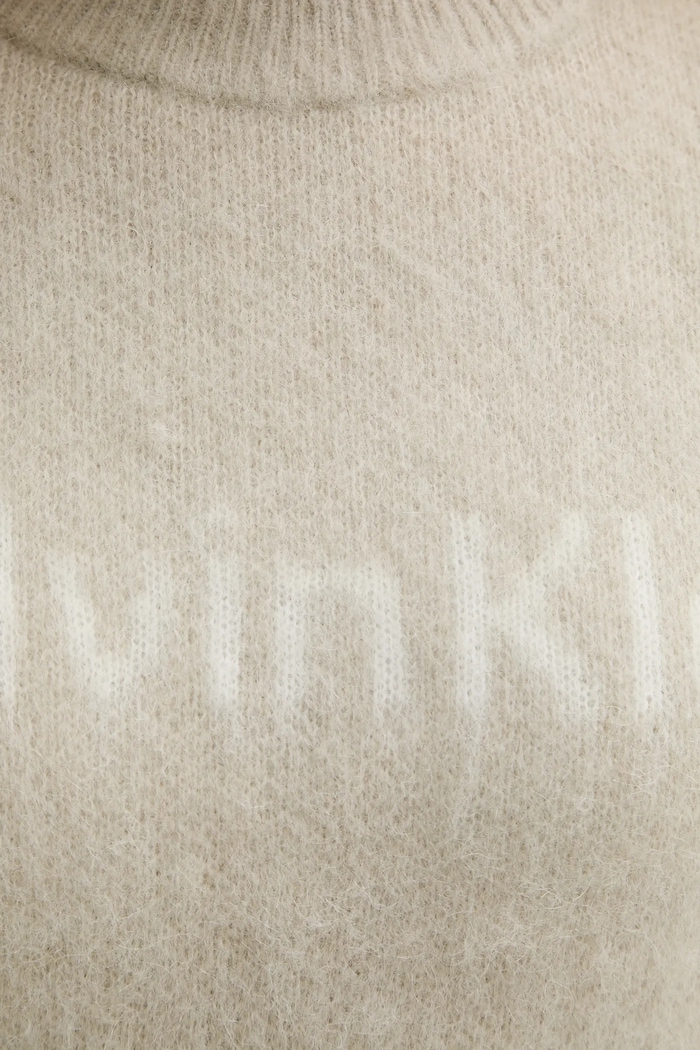 Pulover z dodatkom volne Calvin Klein LV044D359G bež