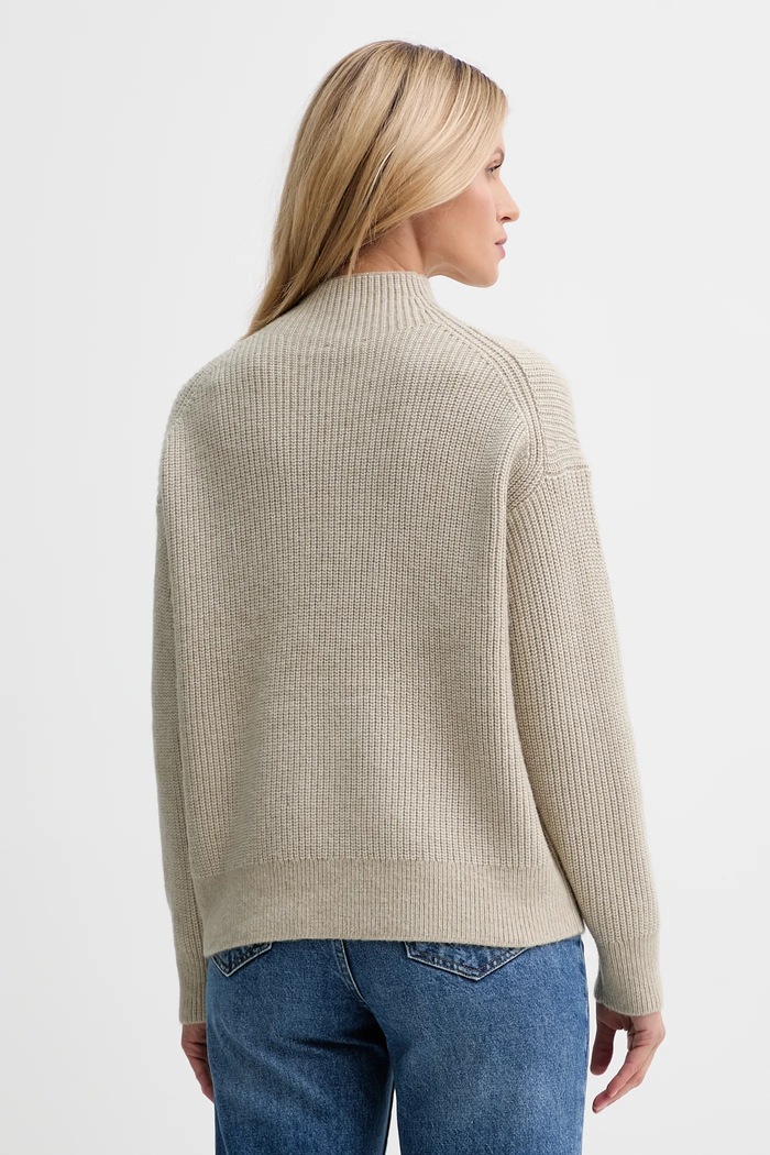 Oblačila Pulover s primesjo volne Calvin Klein LV044D365G bež