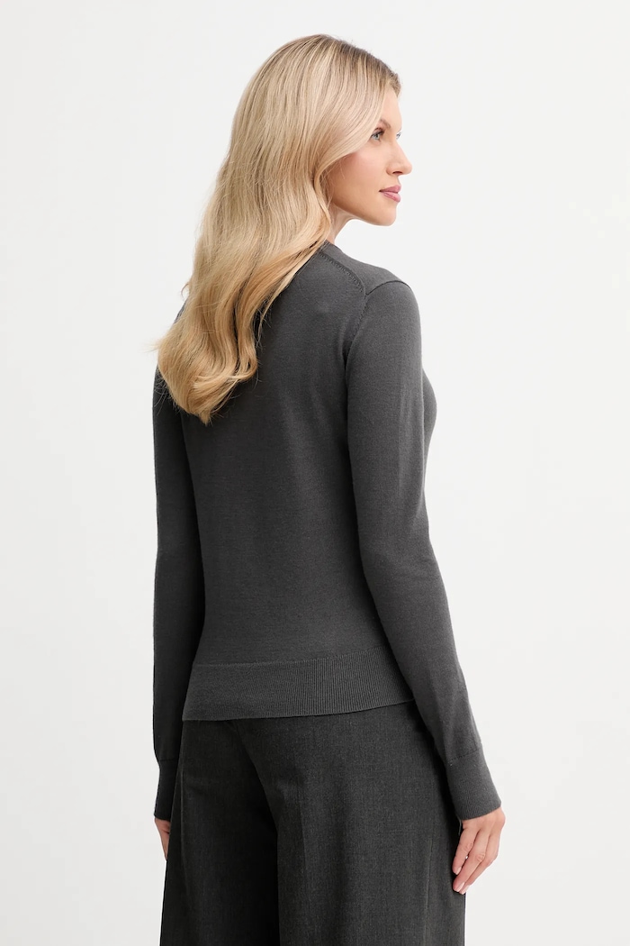 Îmbrăcăminte Calvin Klein pulover din amestec de lână LV044D370G gri